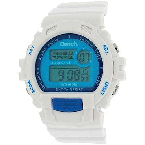 Bench bc0416blwh – Uhr Unisex, Kunststoff-Armband Weiß