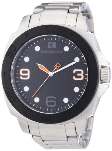 Boss Orange Herren-Armbanduhr XL Analog Quarz Edelstahl 1512842