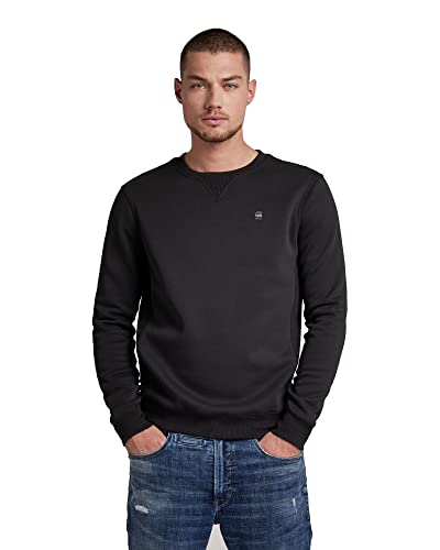 G-STAR RAW, Herren Premium Core Sweatshirt, Schwarz (dk black C235-6484), L