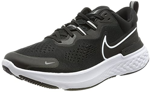 Nike Herren React Miler 2 Running, Black/White-Smoke Grey, 42 EU