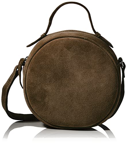 ONLY Womens ONLALISON Round Leather Crossover Handtasche, Rosin