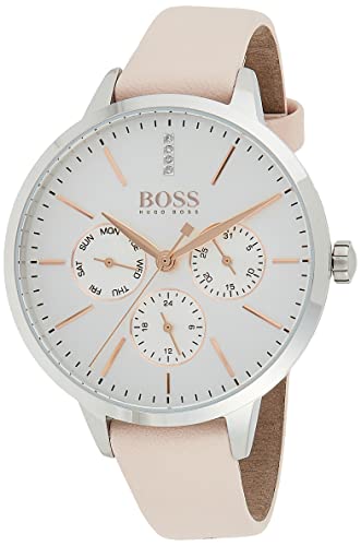 BOSS Damen Multi Zifferblatt Quarz Uhr mit Leder Armband 1502419