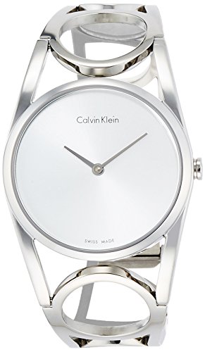 Calvin Klein Damen Digital Quarz Uhr mit Edelstahl Armband K5U2M146