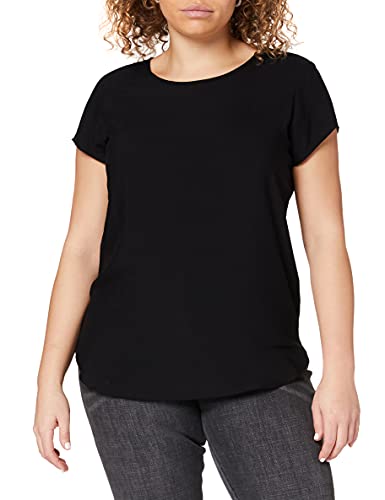 VERO MODA Damen Boca SS TOP T-Shirt, Schwarz (Black), 40 (L)