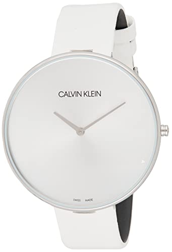 Calvin Klein Damen Analog Quarz Uhr mit Leder Armband K8Y231L6
